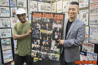 Chris Williams and Paul Nguyen at the National Ethnic Press and Media Council of Canada pavilion at the 2015 CNE