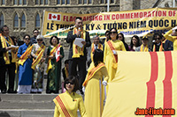 Freedom Flag Raising Ceremony in Ottawa